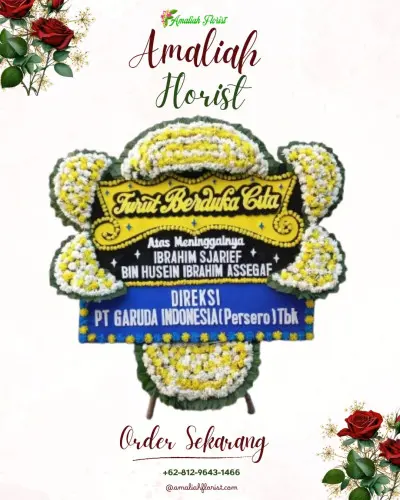 Papan Bunga Duka di Cikeusal Lor
