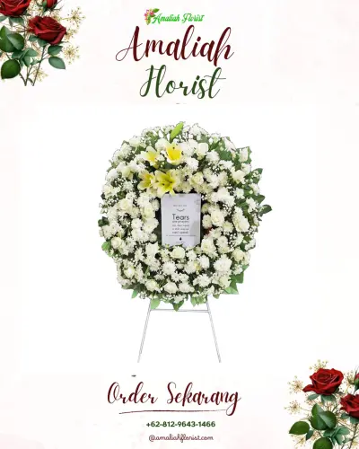 Krans Bunga Duka Cita di Cikeusal Lor
