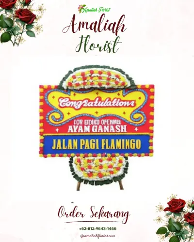 Bunga Papan Congratulation di Cikeusal Lor